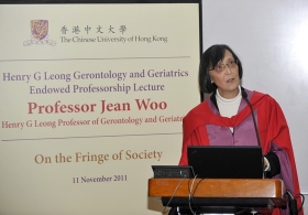 Lecture by Professor Jean Woo on “On the Fringe of Society” 