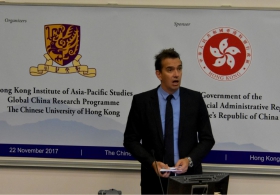 Peter Frankopan教授主講「Plotting the Future of the Belt and Road Initiative: Connections, Opportunities and Challenges」：主旨演講 