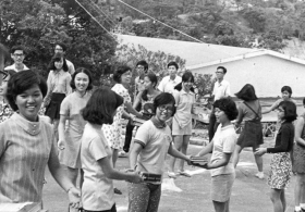 Chung Chi College Human Chain Book Moving