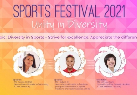 运动文化节开幕讲座: Diversity in Sports – Strive for excellence. Appreciate the differences