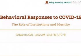 COVID-19 Webinar Series: Behavioural Responses to COVID-19 — The Role of Institutions and Identity