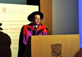 Inaugural Lecture of Stanley Ho Professorship of Respiratory Medicine by Professor David Shu-cheong Hui on 'Respiratory Failure: from SARS to Severe Influenza'